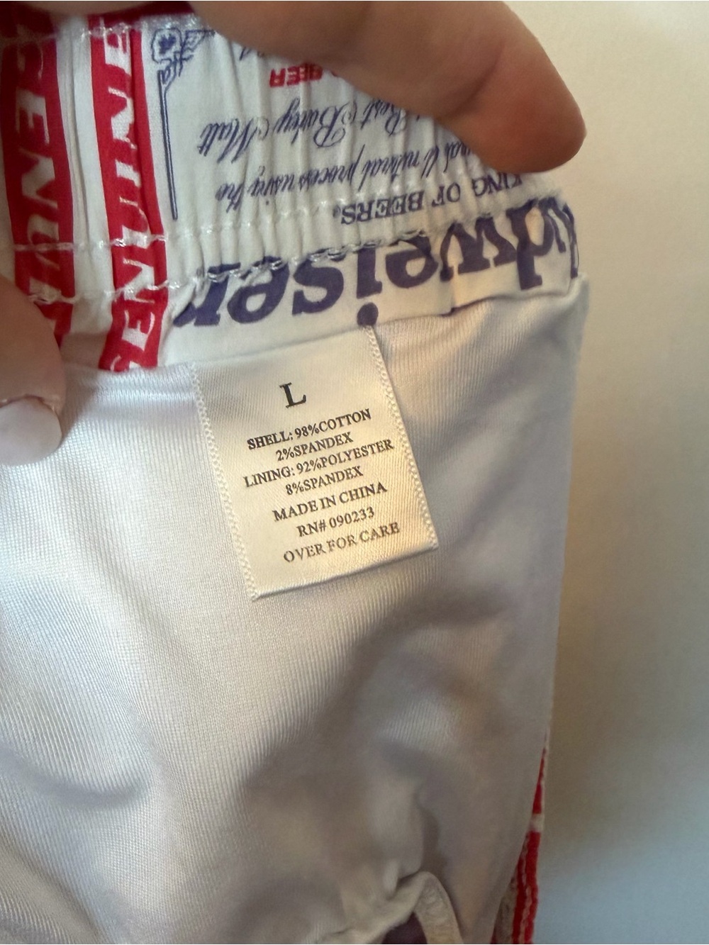 Budweiser X Pacsun Logo Print Swim Shorts size Large - Picture 6 of 7